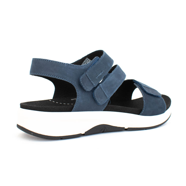 Josef Seibel Estelle 03 Ocean Sandal back. Size 44 womens shoes