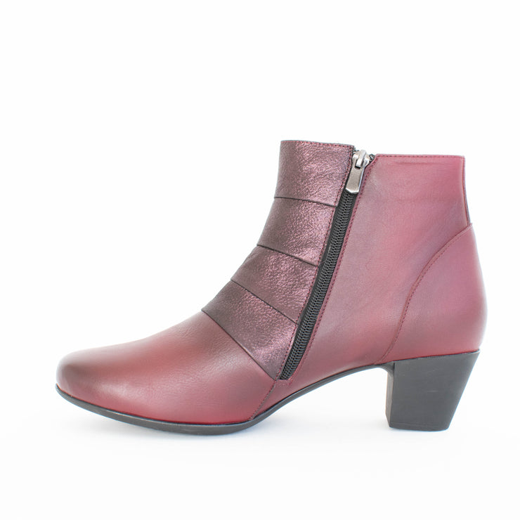 Cabello Eva Burgundy Ankle Boots inside. Size 42 womens shoes