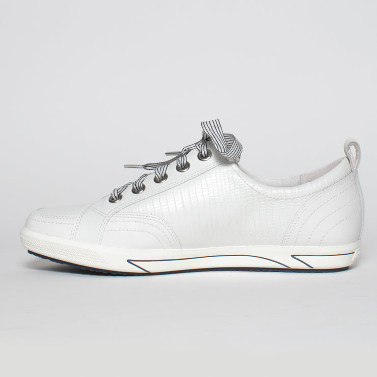 Frankie4 Ellie IV White Lizard Emboss Sneaker inside. Size 13 womens shoes