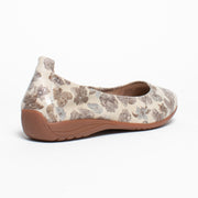 Josef Seibel Fenja 01 Creme Multi Shoe back. Size 44 womens shoes