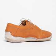 Josef Seibel Fergey 20 Orange Sneaker back. Size 44 womens shoes