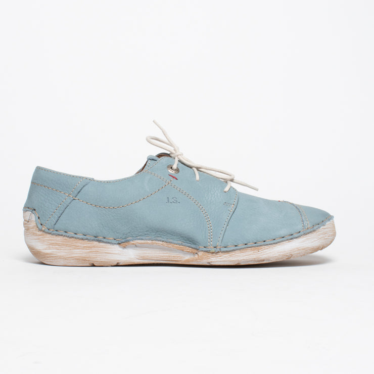 Josef Seibel Fergey 20 Sky Blue Sneaker side. Size 42 womens shoes