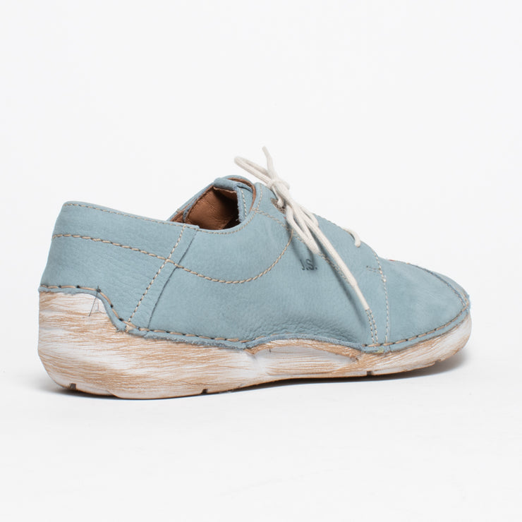 Josef Seibel Fergey 20 Sky Blue Sneaker back. Size 44 womens shoes