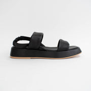 Isabella Fingal Black Sandals side. Size 42 womens shoes