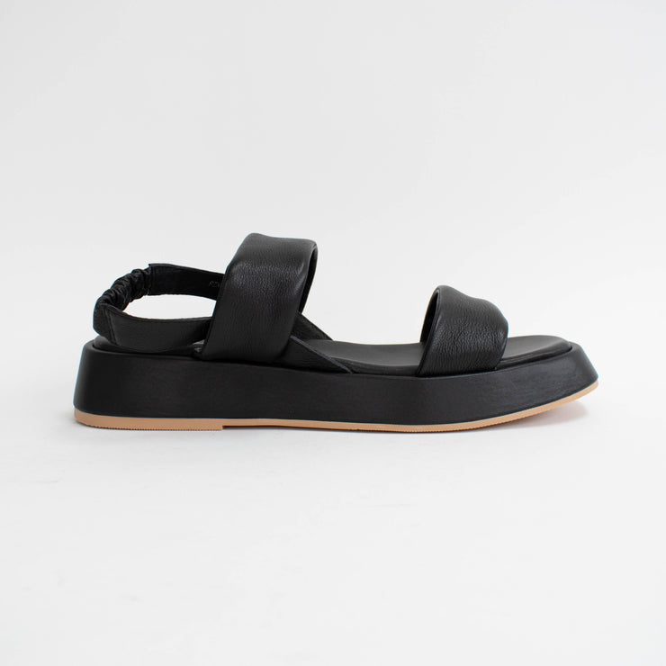 Isabella Fingal Black Sandals side. Size 42 womens shoes