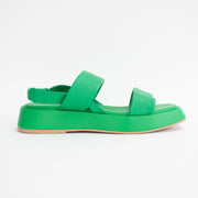 Isabella Fingal Emerald Green Sandals side. Size 42 womens shoes