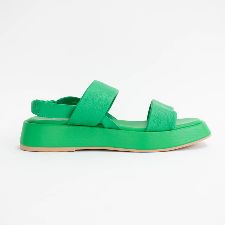 Isabella Fingal Emerald Green Sandals side. Size 42 womens shoes