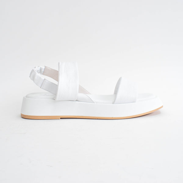 Isabella Fingal White Sandals side. Size 42 womens shoes