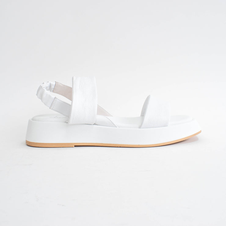 Isabella Fingal White Sandals side. Size 42 womens shoes