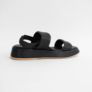 Isabella Fingal Black Sandals back. Size 44 womens shoes