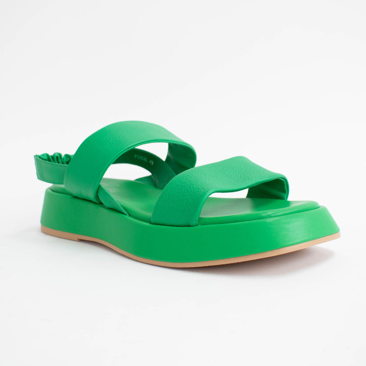 Isabella Fingal Emerald Green Sandals front. Size 43 womens shoes
