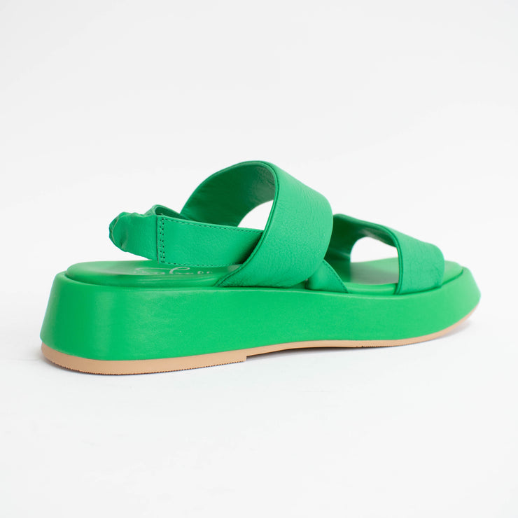 Isabella Fingal Emerald Green Sandals back. Size 44 womens shoes