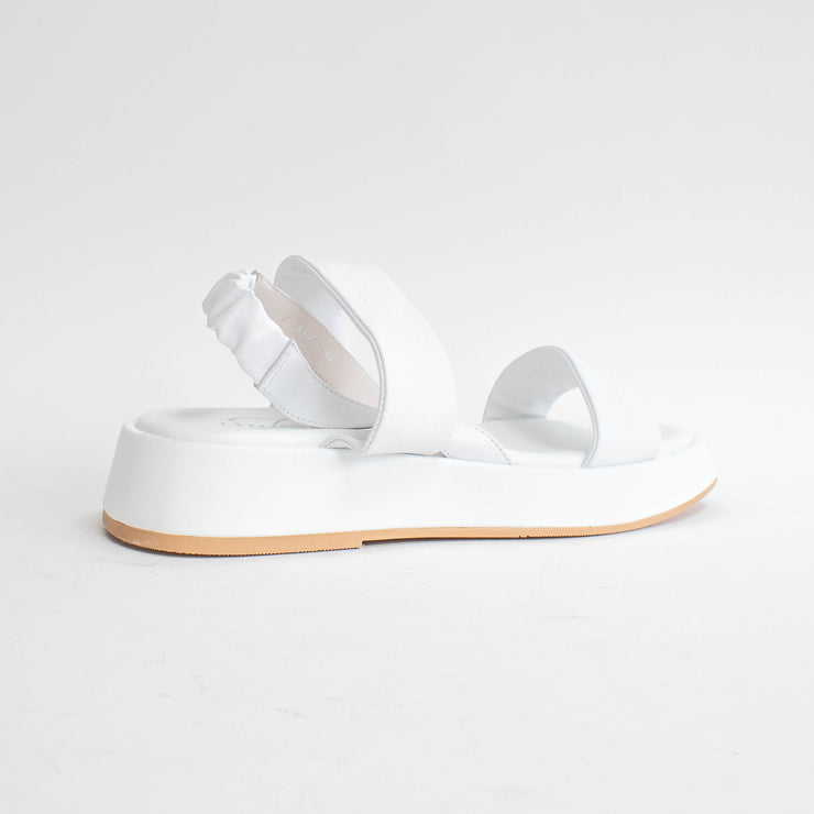 Isabella Fingal White Sandals back. Size 44 womens shoes