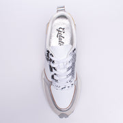 Gelato Flower Lt Grey Snake Multi Sneaker top. Size 46 womens shoes