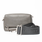 Campbell & Co Francie Military Milled Bag Front View With Strap. One Size.
