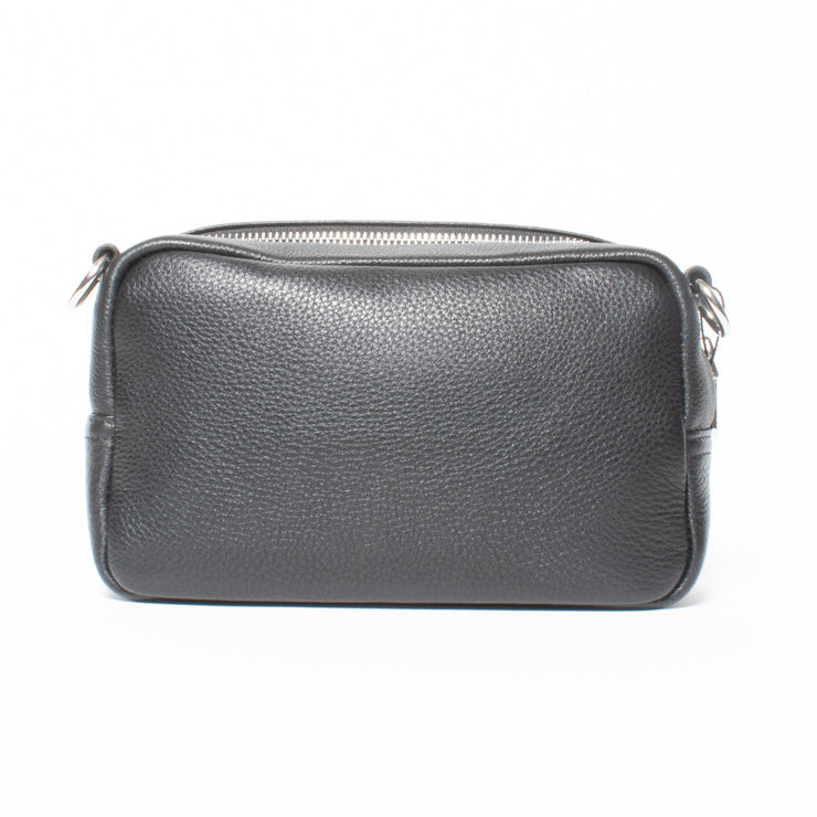Campbell & Co Francie Black Milled Bag Back View. One Size.