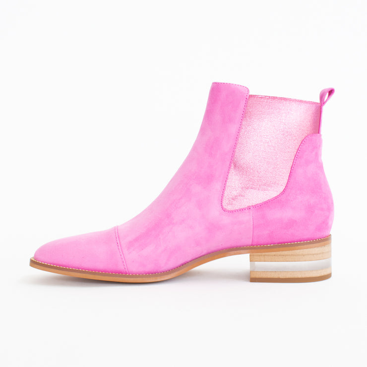 Django and Juliette Fuppy Lipstick Pink Metallic Ankle Boot inside. Size 45 womens shoes