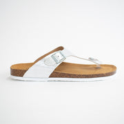 Plakton Gabriel Silver Sandals side. Size 42 womens shoes