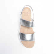 Ziera Garlin Silver Sandal top. Size 43 womens shoes