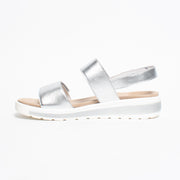 Ziera Garlin Silver Sandal inside. Size 42 womens shoes