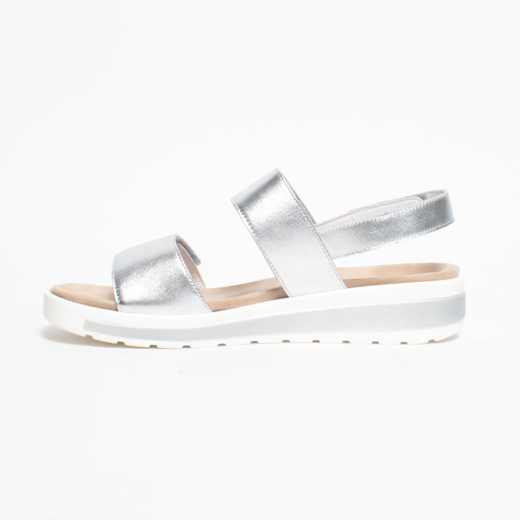 Ziera Garlin Silver Sandal inside. Size 42 womens shoes
