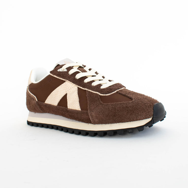 ASFVLT Gate Brown Tan Gold Sneakers front. Size 43 womens shoes