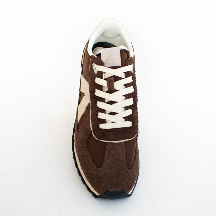 ASFVLT Gate Brown Tan Gold Sneakers top. Size 42 womens shoes