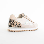 ASFVLT Gate Grey Tan Silver Sneakers back. Size 44 womens shoes