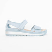 Ziera Gedd W Denim Silver Sandals side. Size 42 womens shoes