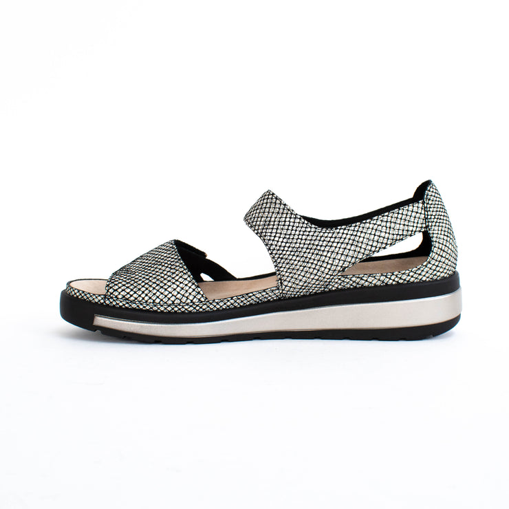 Ziera Gedd W Black Gold Sandals inside. Size 42 womens shoes