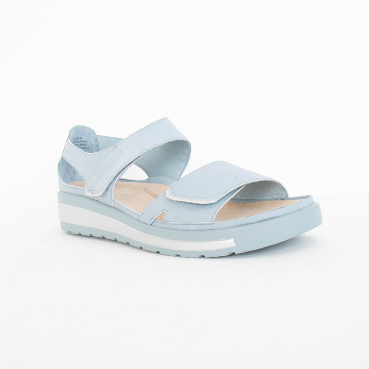 Ziera Gedd W Denim Silver Sandals front. Size 43 womens shoes