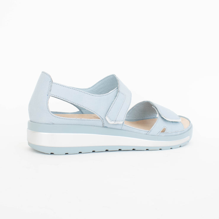 Ziera Gedd W Denim Silver Sandals back. Size 44 womens shoes