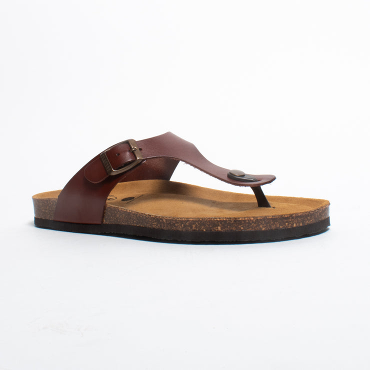 Plakton Georgia Chestnut Sandal front. Size 43 womens shoes