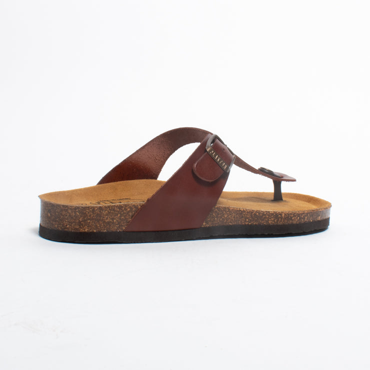 Plakton Georgia Chestnut Sandal back. Size 44 womens shoes
