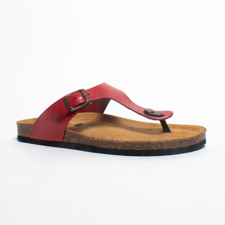 Plakton Georgia Dark Red Sandal front. Size 43 womens shoes