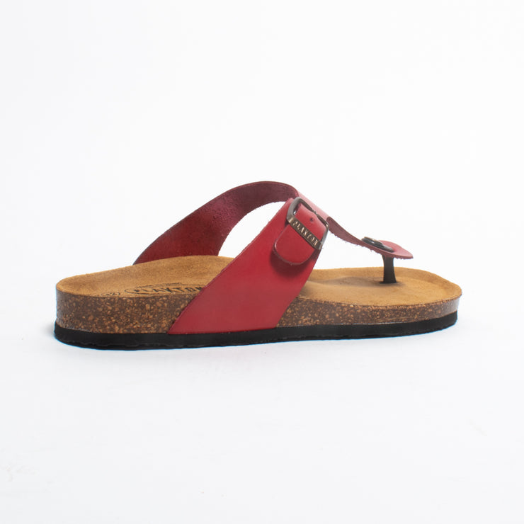 Plakton Georgia Dark Red Sandal back. Size 44 womens shoes