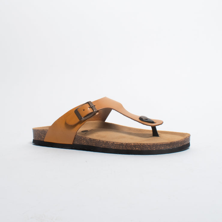 Plakton Georgia Mustard Summer Sandal front. Size 43 womens shoes