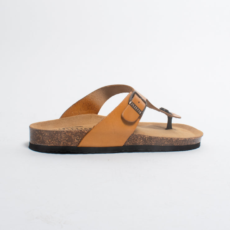 Plakton Georgia Mustard Summer Sandal back. Size 44 womens shoes