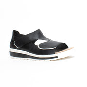 Ziera Gialisse Black Sandal front. Size 43 womens shoes