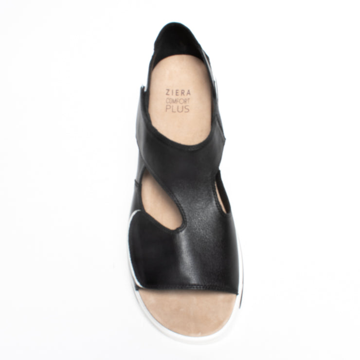 Ziera Gialisse Black Sandal top. Size 43 womens shoes