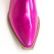 Minx Giddy Up Gal Cerise Metallic Long Boot toe. Size 43 womens shoes