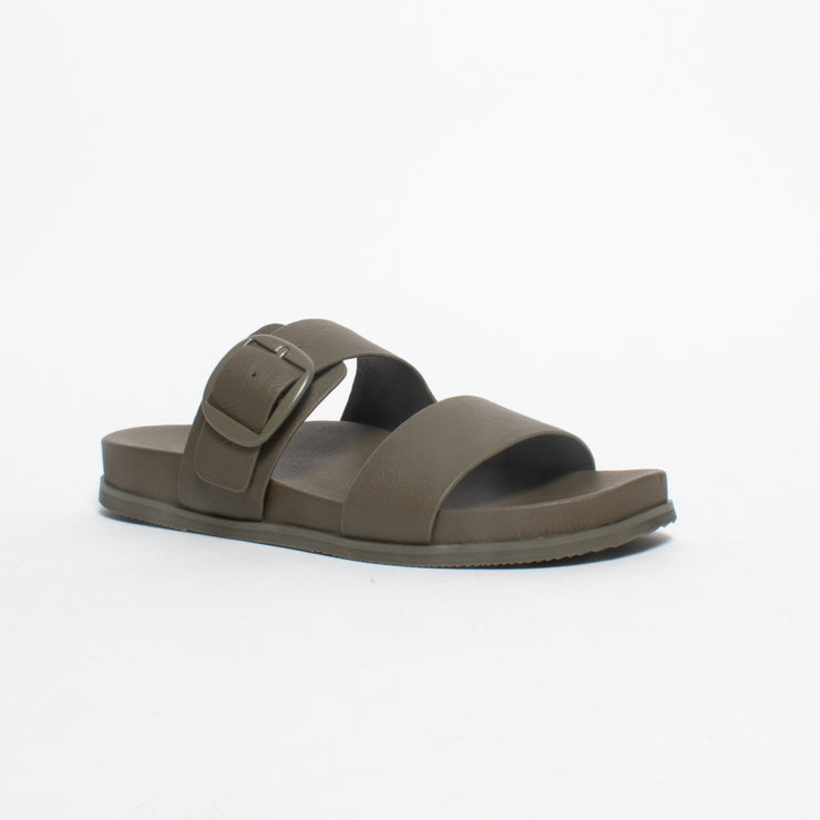 Hush Puppies Goddess Sage Sandal front. Size 11 womens shoes