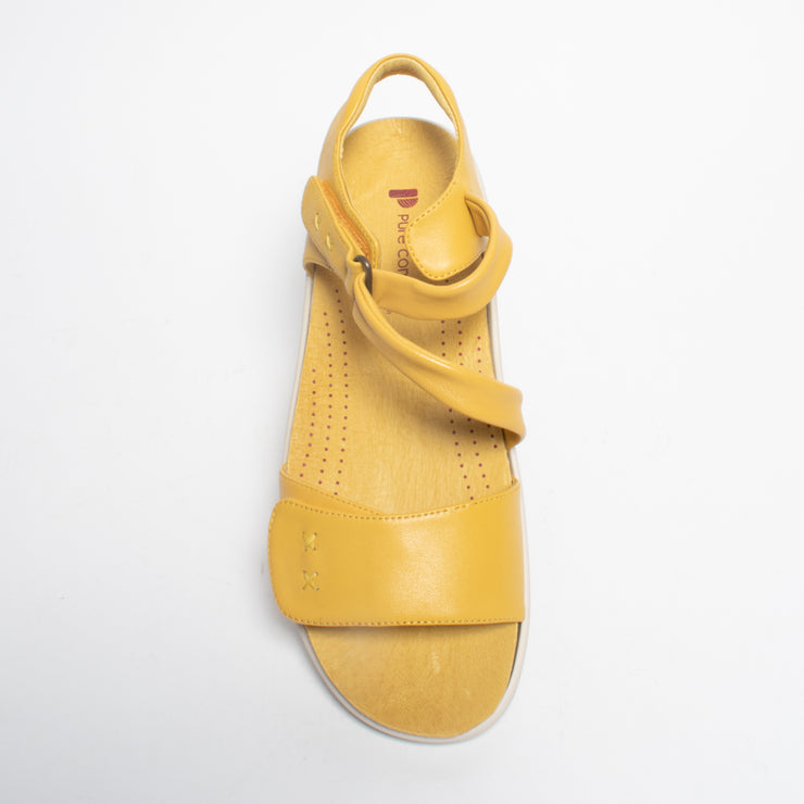 Pure Comfort Hena Yellow Sandal top. Size 46 womens shoes