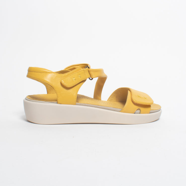 Pure Comfort Hena Yellow Sandal back. Size 44 womens shoes