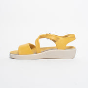 Pure Comfort Hena Yellow Sandal inside. Size 45 womens shoes