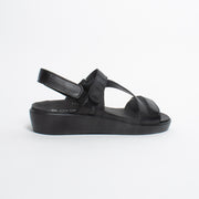 Pure Comfort Black Sandal back. Size 44 womens shoes