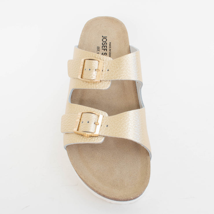Josef Seibel Hermine 01 Gold Sandals top. Size 42 womens shoes