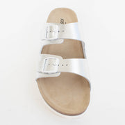 Josef Seibel Hermine 01 Silver Sandals top. Size 42 womens shoes