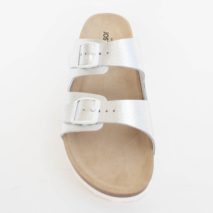 Josef Seibel Hermine 01 Silver Sandals top. Size 42 womens shoes