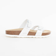 Josef Seibel Hermine 01 Silver Sandals back. Size 44 womens shoes